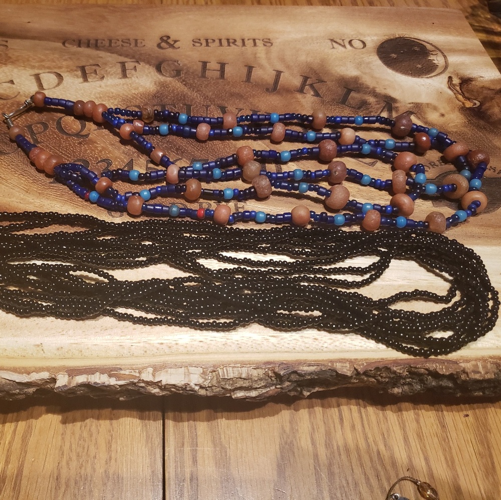 Costume beaded necklaces. Set of 2